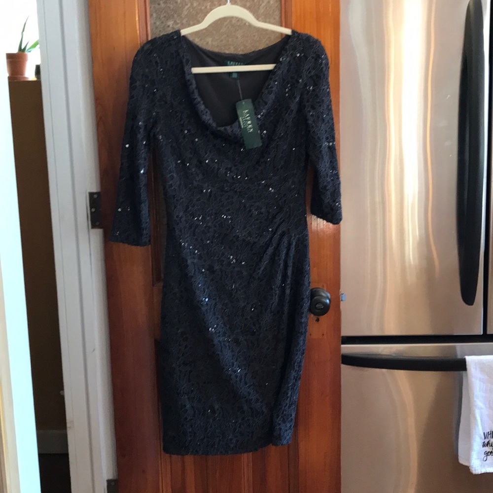 Ralph Lauren 3/4 sleeve cocktail dress NWT